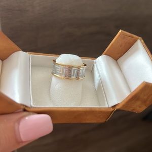 2 tone color Steel ring